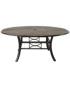 Outdoor Patio 71" Round Table Series 5000 - Antique Bronze Finish
