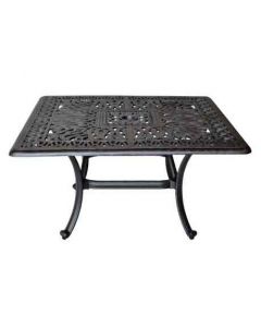 Elisabeth COFFEE TABLE Cast Aluminum 36"x36" Square Table Series 2000 - Antique Bronze