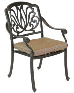 Elisabeth Cast Aluminum Patio Dining Chair - Antique Bronze