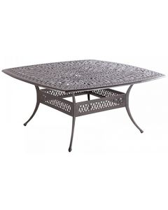Elisabeth Cast Aluminum 64"x64" Square Table Series 2000 - Antique Bronze