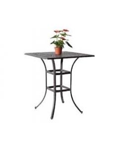 Heritage Outdoor Living Nassau Cast Aluminum 36" Square Bar Table - Antique Bronze