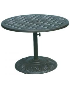 Heritage Outdoor Living Nassau Cast Aluminum 30" Tea Table - Antique Bronze