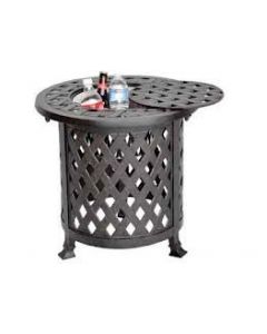 Heritage Outdoor Living Nassau Cast Aluminum Multi End Table - Antique Bronze
