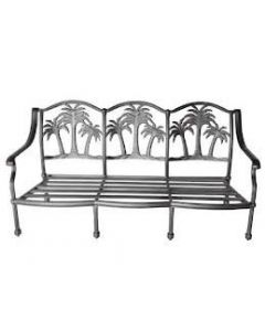 Palm Tree Cast Aluminum Sofa - Antique Bronze