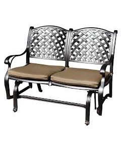 Heritage Outdoor Living Nassau Cast Aluminum Bench Glider - Antique Bronze