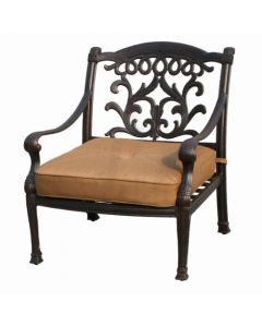 Flamingo Cast Aluminum Club Chair - Antique Bronze