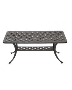 Coffee Table with Size - Antique Bronze Finish (Nassau 21" x 42") Series 3000